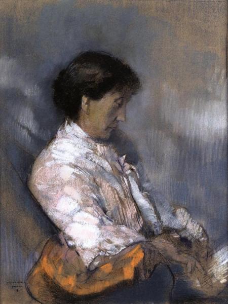 Camille Convalescent by Odilon Redon