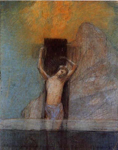 Christ On The Cross by Odilon Redon