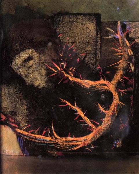 Christ With Red Thorns by Odilon Redon