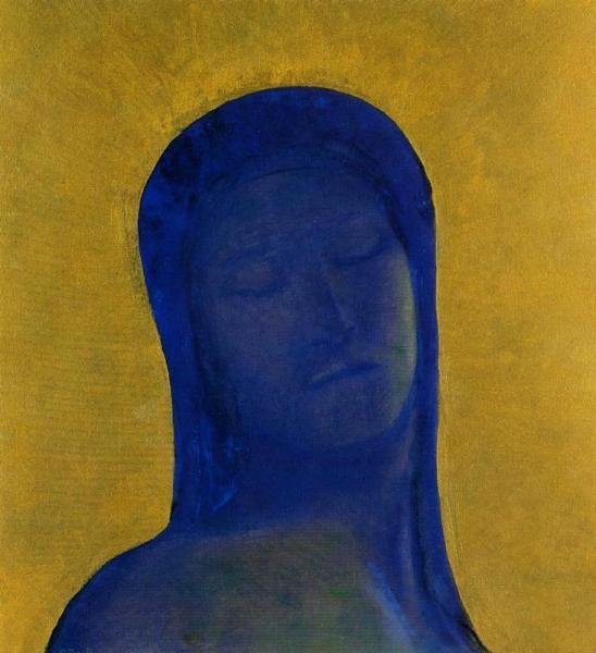 Closed Eyes by Odilon Redon