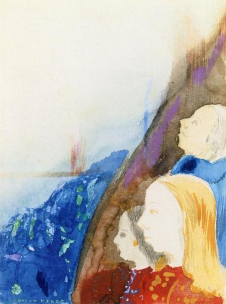 Contemplation by Odilon Redon