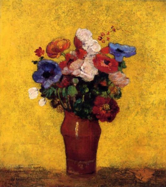 Flowers by Odilon Redon