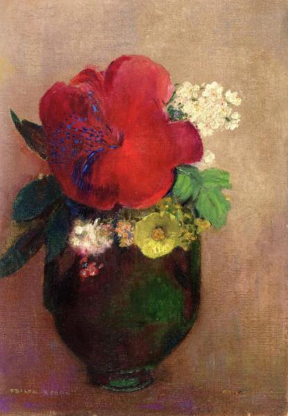 Flowers by Odilon Redon