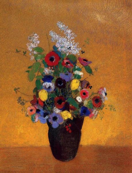 Flowers by Odilon Redon