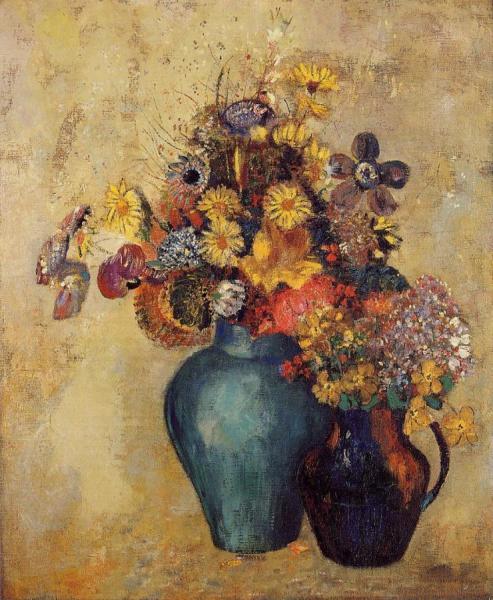 Flowers by Odilon Redon