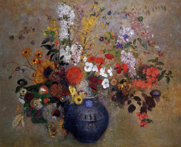 Flowers by Odilon Redon