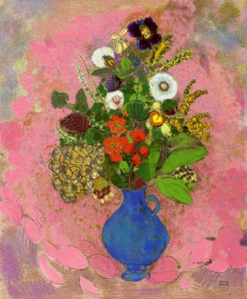 Flowers by Odilon Redon