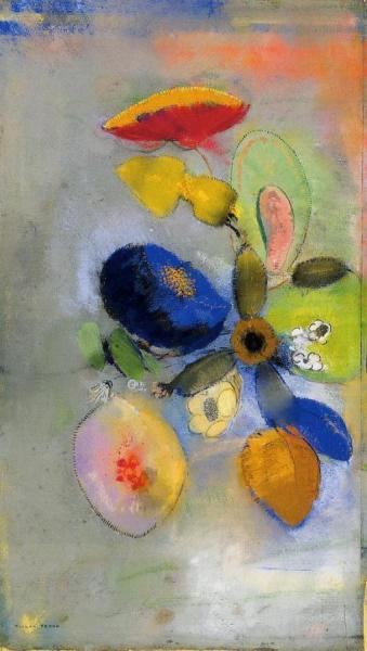 Flowers by Odilon Redon