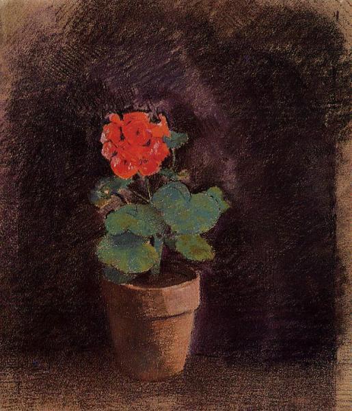 Geranium by Odilon Redon