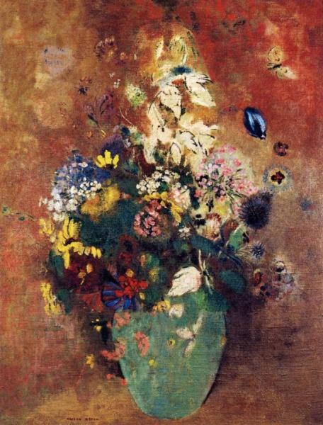 Green Vase by Odilon Redon Oil Painting Reproductions