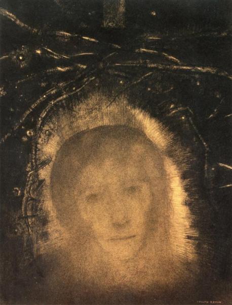 Head Crowned With Thorns by Odilon Redon