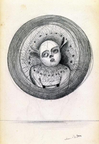 Head In A Sphere by Odilon Redon