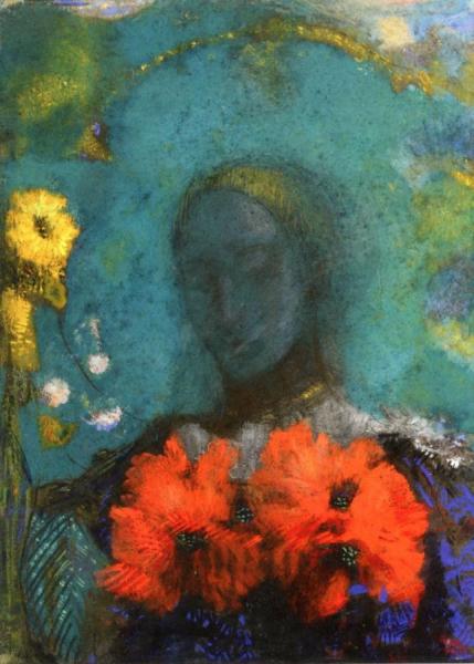 Homage To Gauguin by Odilon Redon