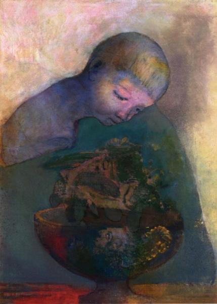 La Coupe Du Devenir by Odilon Redon Oil Painting Reproductions