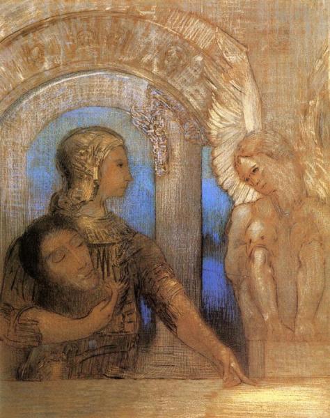 Mystical Knight by Odilon Redon