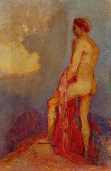 Oedipus In The Garden Of Illusions by Odilon Redon
