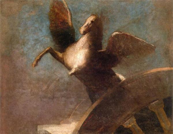 Pegasus by Odilon Redon
