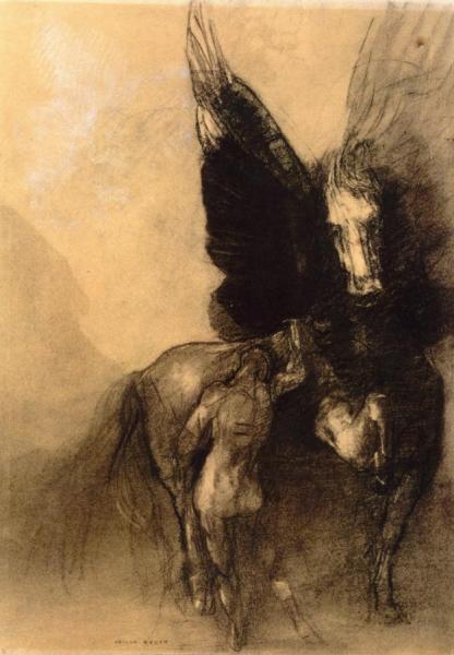 Pegasus And Bellerophon by Odilon Redon