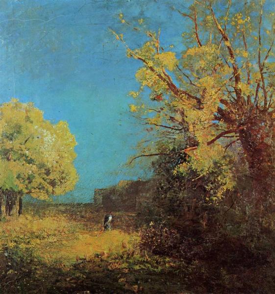 Peyrelebade Landscape by Odilon Redon