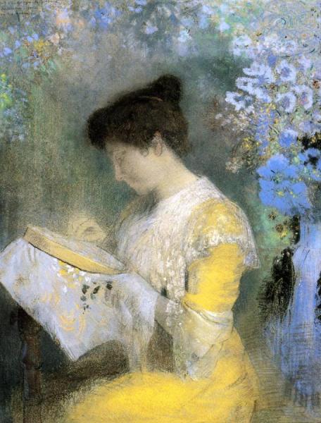 Portrait Of Madame Arthur Fontaine by Odilon Redon