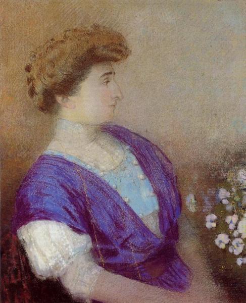 Portrait Of The Marquis De Gonet by Odilon Redon