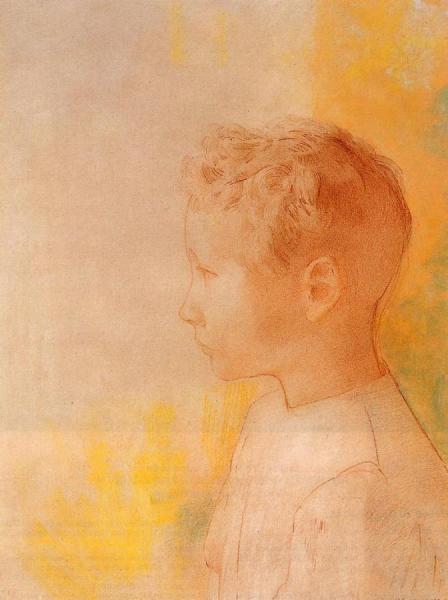 Portrait Of The Son Of Robert De Comecy by Odilon Redon