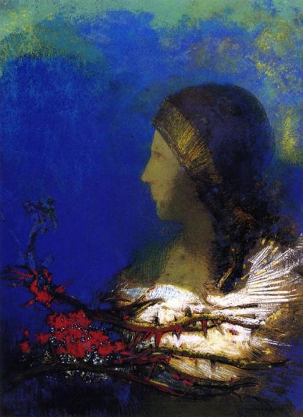 Red Thorns by Odilon Redon