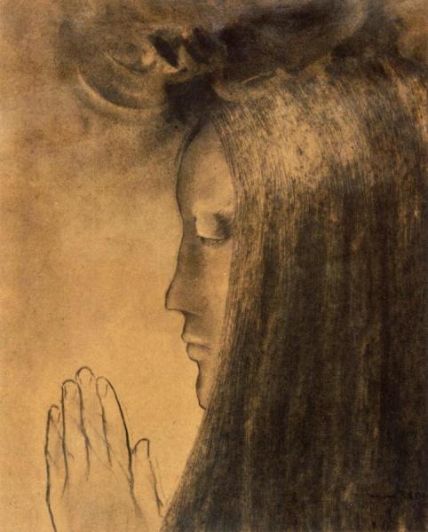 Smoking Head by Odilon Redon