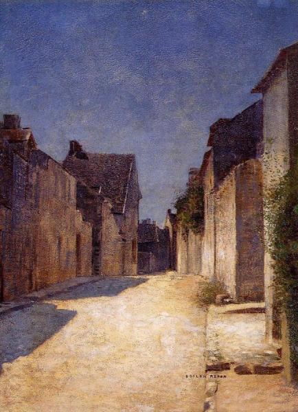 Street In Samois by Odilon Redon
