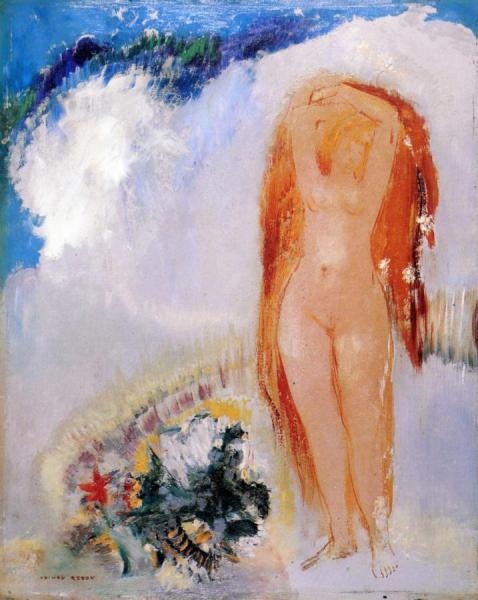 The Appearance Of A Nude Woman by Odilon Redon