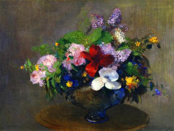 The Black Bowl by Odilon Redon