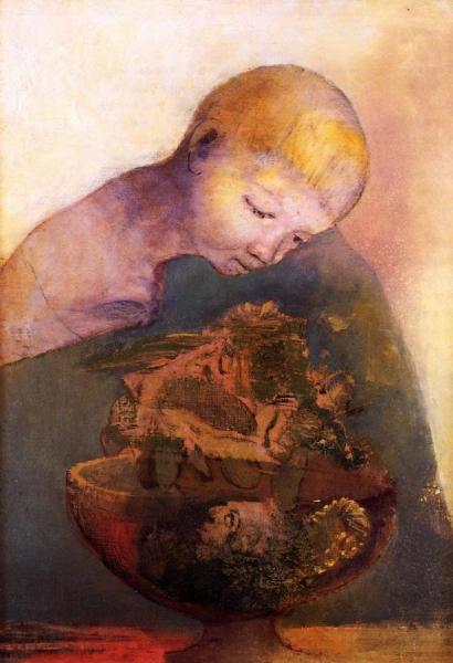 The Chalice Of Becoming by Odilon Redon