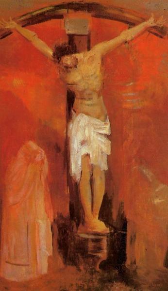 The Crucifixion by Odilon Redon