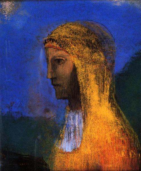 The Druidess by Odilon Redon