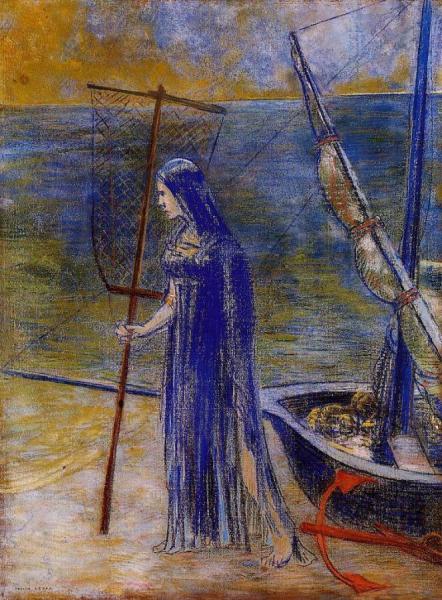 The Fisherwoman by Odilon Redon