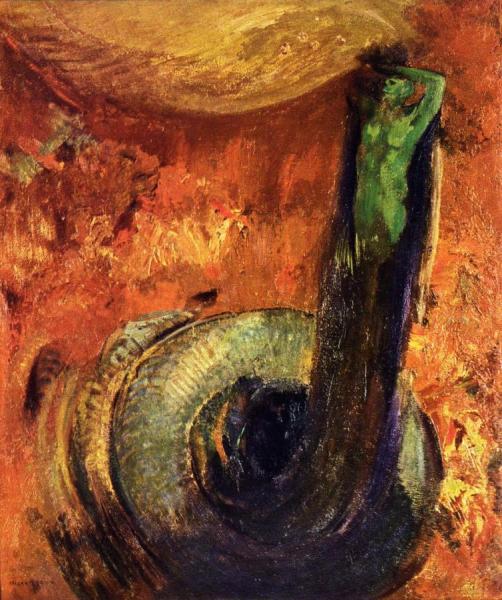 The Green Death by Odilon Redon