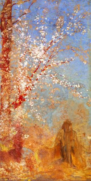 The Red Tree by Odilon Redon Oil Painting Reproductions