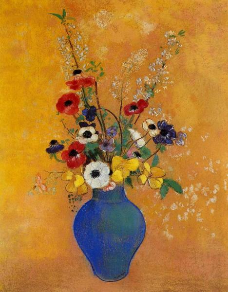 Vase Of Flowers by Odilon Redon