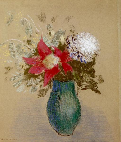 Vase Of Flowers by Odilon Redon
