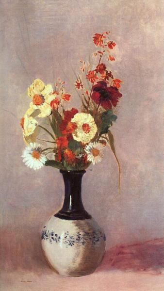 Vase Of Flowers by Odilon Redon