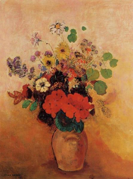 Vase Of Flowers by Odilon Redon