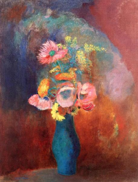 Vase Of Flowers by Odilon Redon