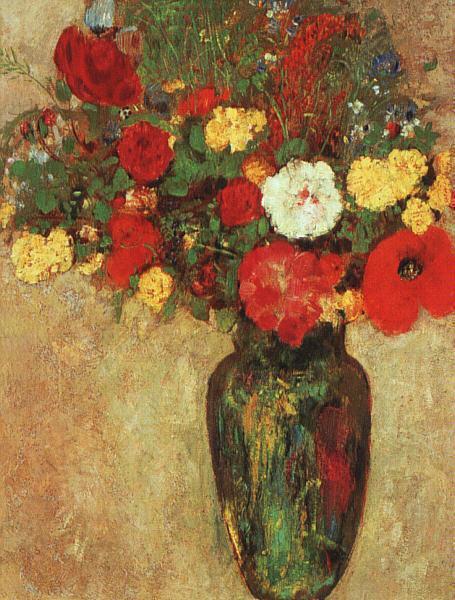 Vase Of Flowers by Odilon Redon
