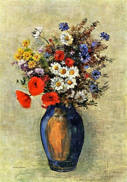 Vase Of Flowers by Odilon Redon