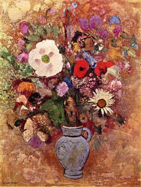 Vase Of Flowers by Odilon Redon