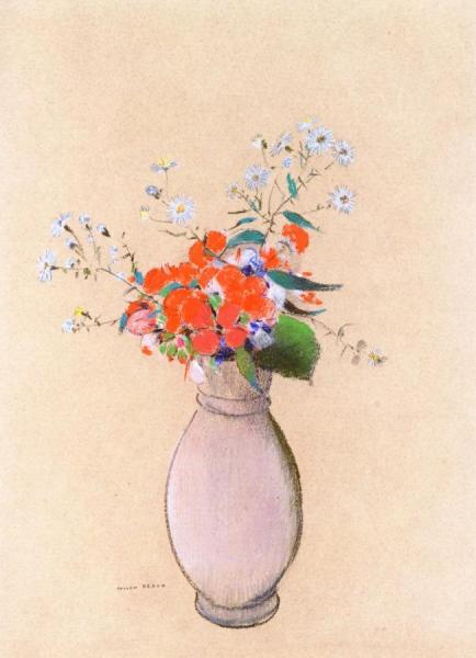 Vase Of Flowers by Odilon Redon