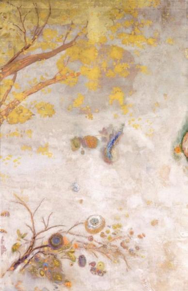 Yellow Flower Branch by Odilon Redon Oil Painting Reproductions
