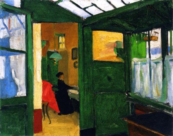 Green Room by Odon Márffy Oil Painting Reproductions