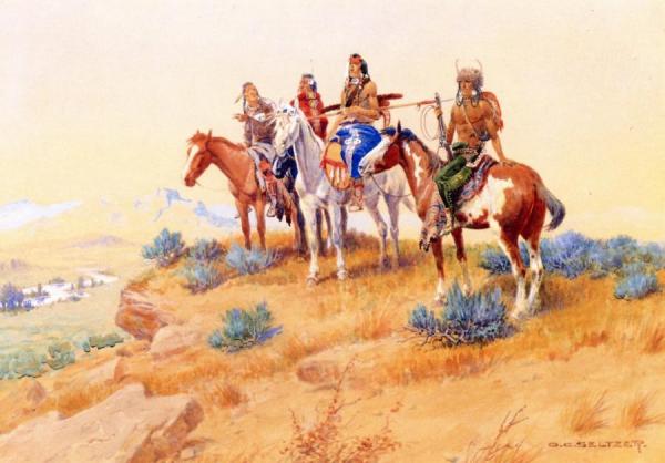 Olaf Carl Seltzer Overlooking The Missouri River