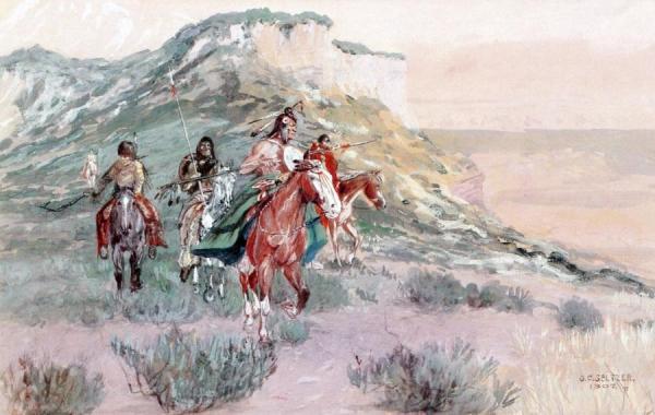 Raiding Party by Olaf Carl Seltzer Oil Painting Reproductions